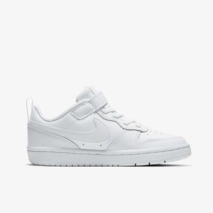 Brand New with Box. Nike Court Borough Low 2. White.Kids size 10C